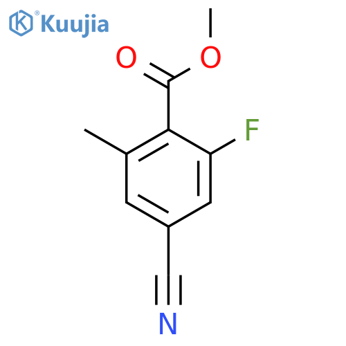 Methyl 4-cyano-2-fluoro-6-methylbenzoate structure
