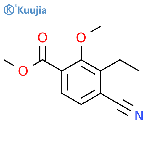 Methyl 4-cyano-3-ethyl-2-methoxybenzoate structure