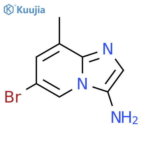 3-Amino-6-bromo-8-methylimidazo[1,2-a]pyridine structure