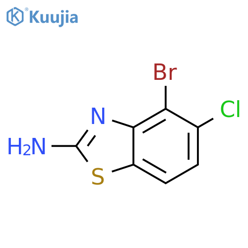4-bromo-5-chloro-1,3-benzothiazol-2-amine structure