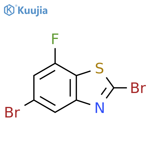 2,5-dibromo-7-fluoro-1,3-benzothiazole structure
