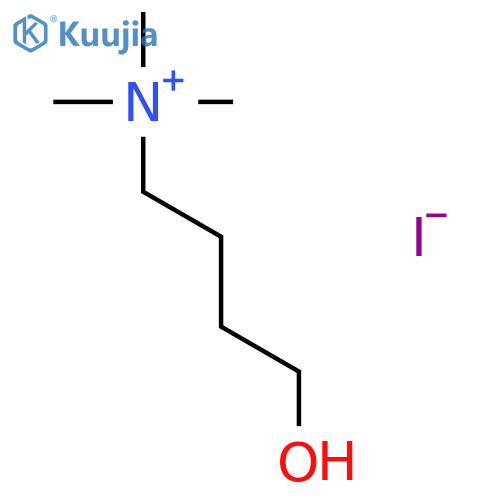 1-Butanaminium,4-hydroxy-N,N,N-trimethyl-, iodide (1:1) structure
