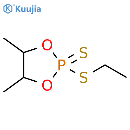 1,3,2-dioxaphospholane, 2-(ethylthio)-4,5-dimethyl-, 2-sulfide structure