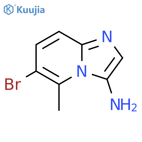 3-Amino-6-bromo-5-methylimidazo[1,2-a]pyridine structure