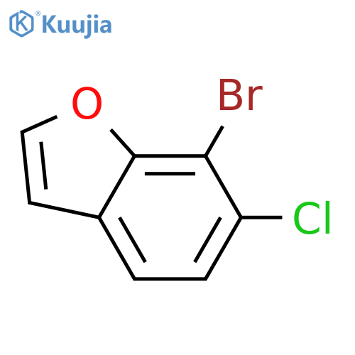 7-bromo-6-chloro-1-benzofuran structure