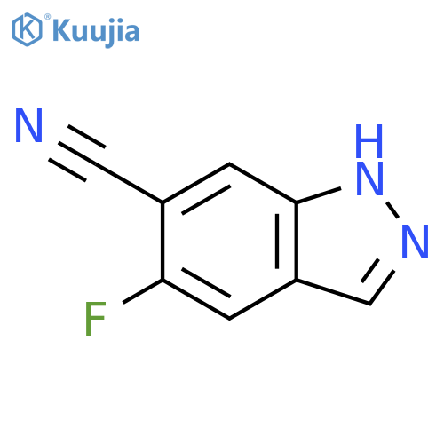 6-Cyano-5-fluoro1H-indazole structure