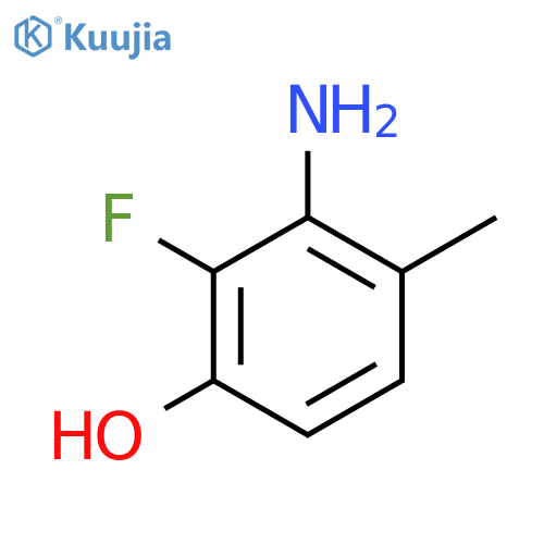 3-Amino-2-fluoro-4-methylphenol structure