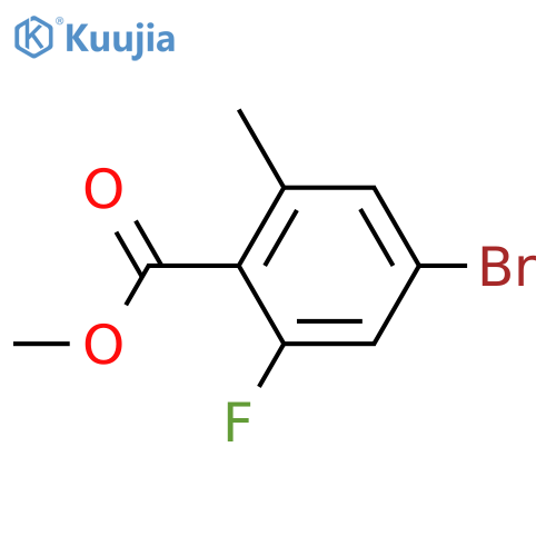 Methyl 4-bromo-2-fluoro-6-methylbenzoate structure