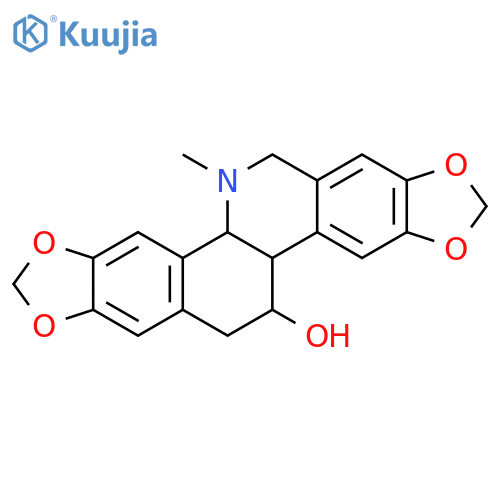 1,3-Benzodioxolo[5,6-c][1,3]dioxolo[4,5-j]phenanthridin-12-ol,4b,5,6,11b,12,13-hexahydro-5-methyl-, (4bS,11bR,12S)- (9CI) structure