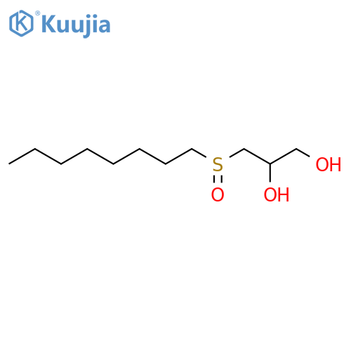 rac-2,3-Dihydroxypropyloctylsulfoxide structure