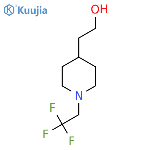 2-[1-(2,2,2-trifluoroethyl)piperidin-4-yl]ethan-1-ol structure