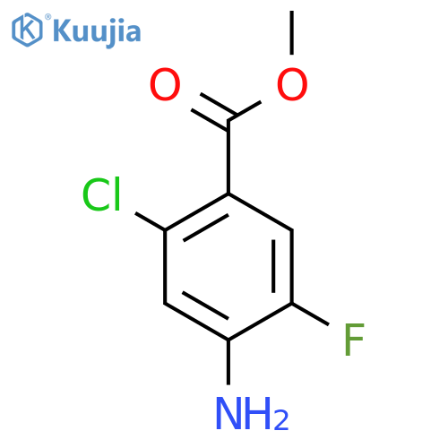 Methyl 4-amino-2-chloro-5-fluorobenzoate structure