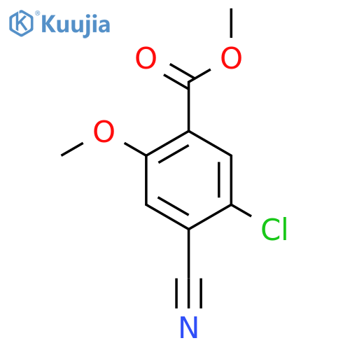 Methyl 5-chloro-4-cyano-2-methoxybenzoate structure