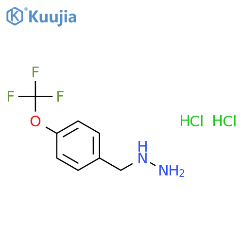 [4-(trifluoromethoxy)phenyl]methylhydrazine;dihydrochloride structure