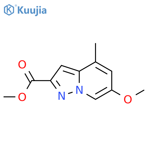 6-Methoxy-4-methyl-pyrazolo[1,5-a]pyridine-2-carboxylic acid methyl ester structure