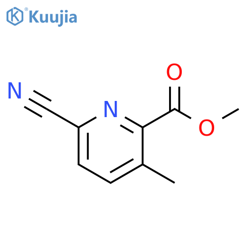 methyl 6-cyano-3-methylpyridine-2-carboxylate structure
