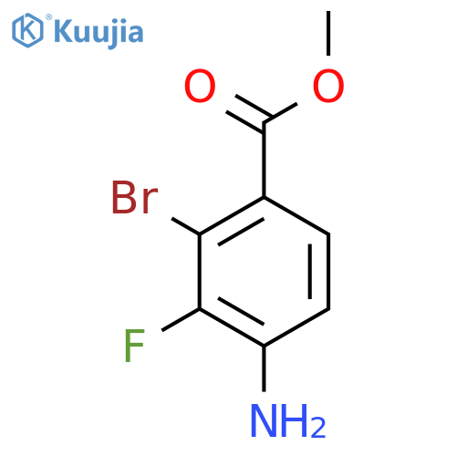 Methyl 4-amino-2-bromo-3-fluorobenzoate structure