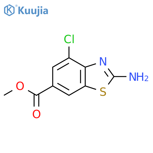 Methyl 2-amino-4-chlorobenzo[d]thiazole-6-carboxylate structure