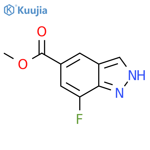 7-Fluoro-1H-indazole-5-carboxylic acid methyl ester structure