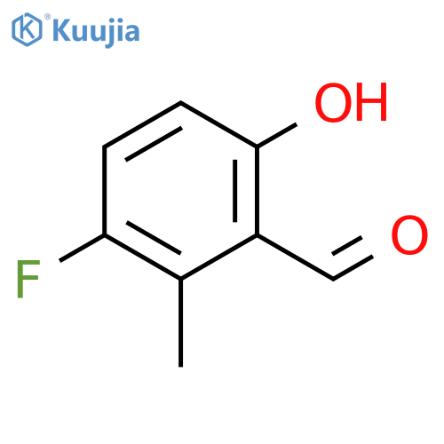 3-Fluoro-6-hydroxy-2-methylbenzaldehyde structure