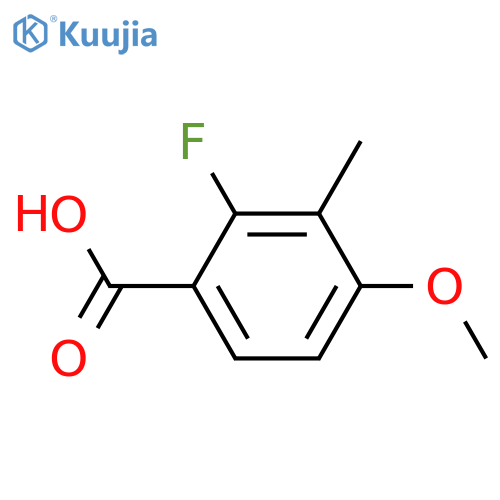 2-fluoro-4-methoxy-3-methylbenzoic acid structure