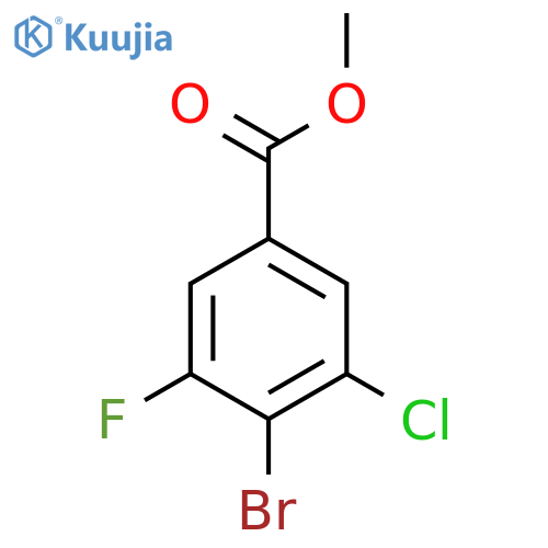 Methyl 4-bromo-3-chloro-5-fluorobenzoate structure