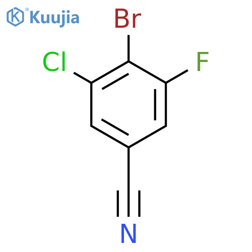 4-Bromo-3-chloro-5-fluorobenzonitrile structure