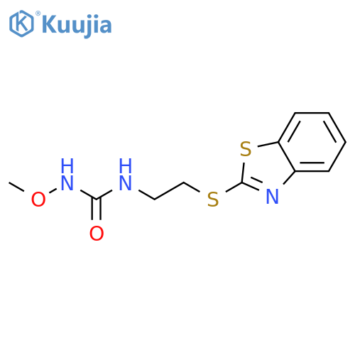 Urea, N-[2-(2-benzothiazolylthio)ethyl]-N'-methoxy- structure