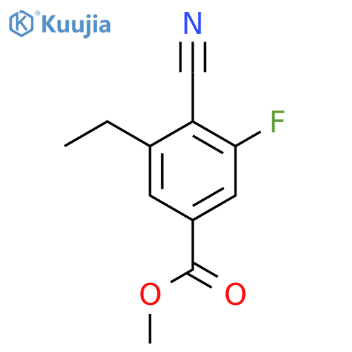 Methyl 4-cyano-3-fluoro-5-ethylbenzoate structure