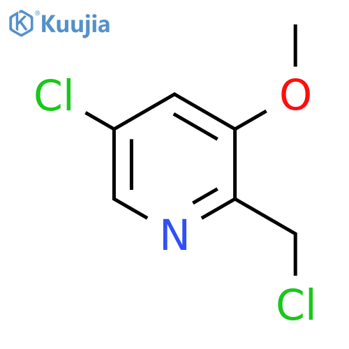 5-Chloro-2-chloromethyl-3-methoxypyridine structure