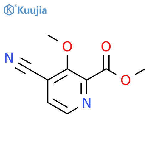 Methyl 4-cyano-3-methoxypicolinate structure