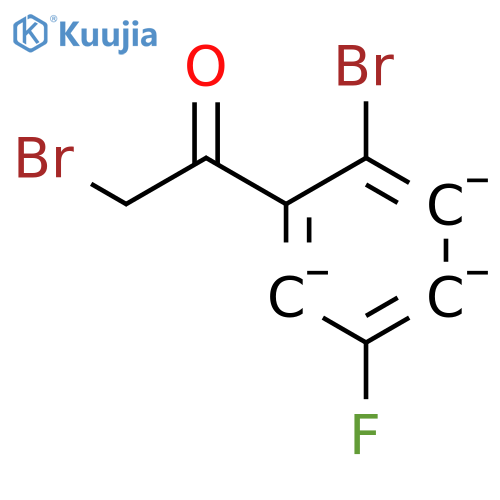 2-Bromo-5-fluorophenacyl bromide structure