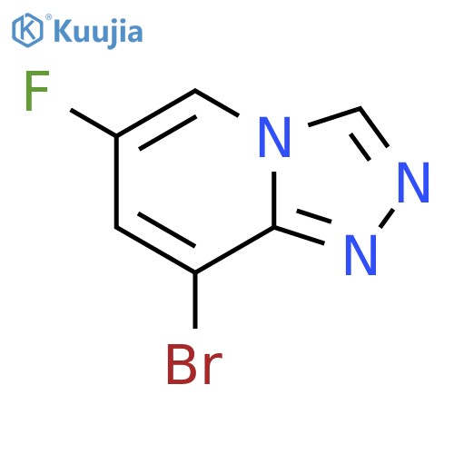 8-Bromo-6-fluoro-1,2,4triazolo4,3-apyridine structure