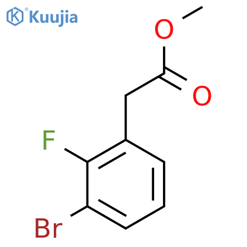 methyl 2-(3-bromo-2-fluorophenyl)acetate structure