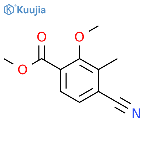 Methyl 4-cyano-2-methoxy-3-methylbenzoate structure