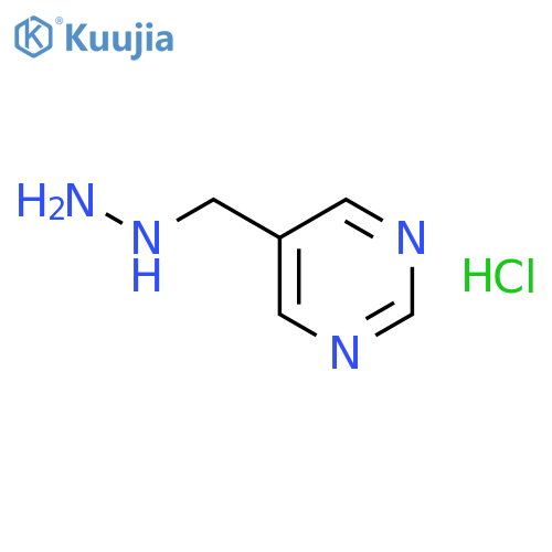 pyrimidin-5-ylmethylhydrazine;hydrochloride structure