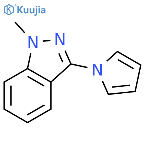 1-Methyl-3-(1H-pyrrol-1-yl)-1H-indazole structure