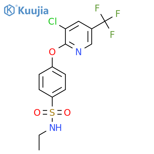 4-{[3-Chloro-5-(trifluoromethyl)pyridin-2-yl]oxy}-N-ethylbenzenesulfonamide structure