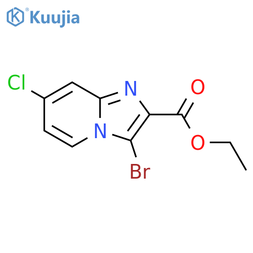 Ethyl 3-bromo-7-chloroimidazo-[1,2-a]pyridine-2-carboxylate structure