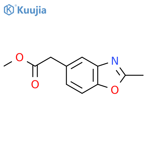 Methyl (2-methyl-1,3-benzoxazol-5-yl)acetate structure