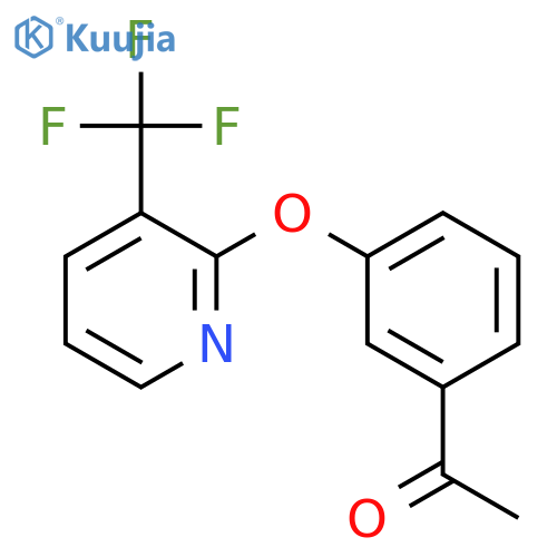 1-(3-{3-(Trifluoromethyl)pyridin-2-yloxy}phenyl)ethanone structure