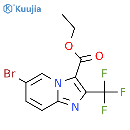 Ethyl 6-bromo-2-(trifluoromethyl)imidazo[1,2-a]pyridine-3-carboxylate structure