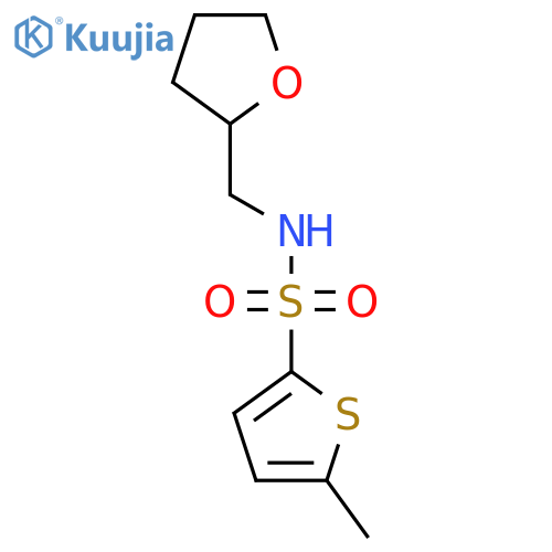 5-Methyl-N-(oxolan-2-ylmethyl)thiophene-2-sulfonamide structure