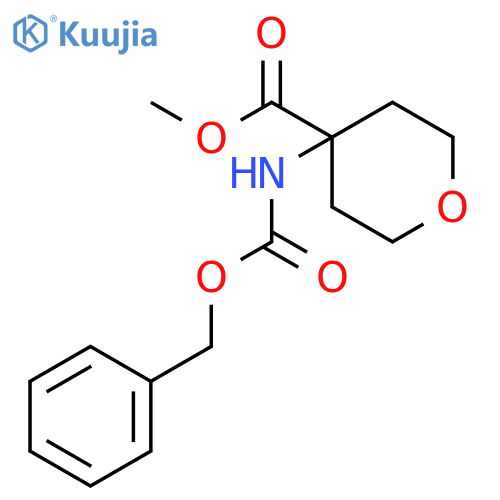 Methyl 4-(Cbz-amino)tetrahydropyran-4-carboxylate structure