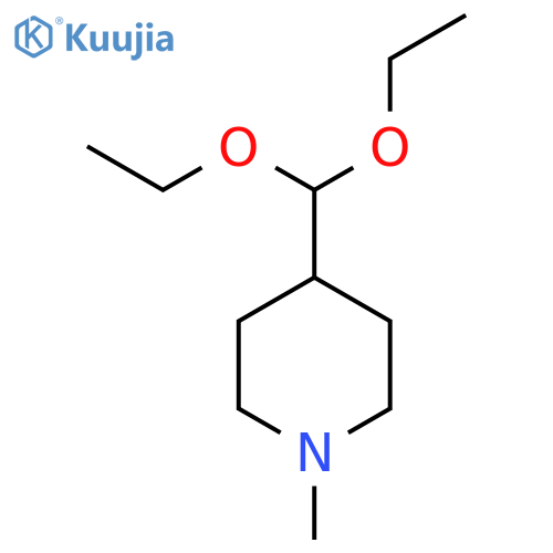 4-(Diethoxymethyl)-1-methylpiperidine structure