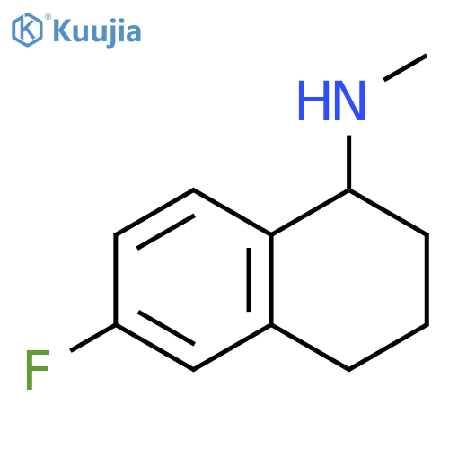 6-fluoro-N-methyl-1,2,3,4-tetrahydronaphthalen-1-amine structure