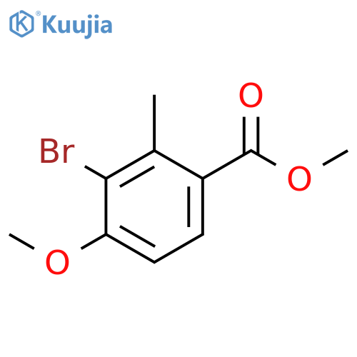 METHYL 3-BROMO-4-METHOXY-2-METHYLBENZOATE structure