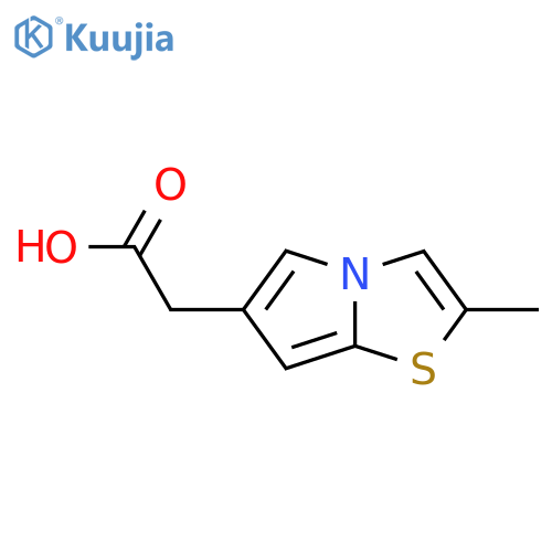 2-{2-methylpyrrolo[2,1-b][1,3]thiazol-6-yl}acetic acid structure