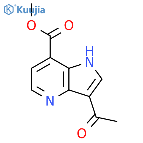 Methyl 3-Acetyl-4-azaindole-7-carboxylate structure
