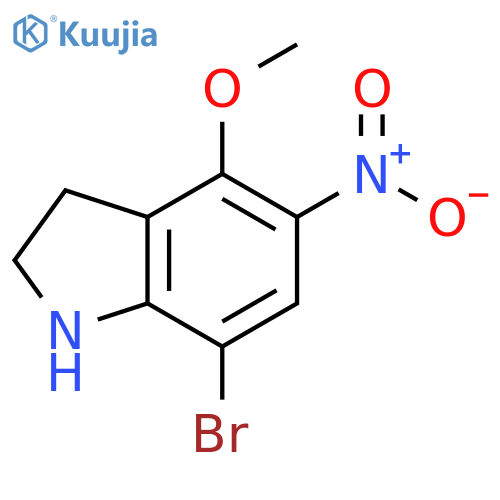 7-Bromo-4-methoxy-5-nitroindoline structure